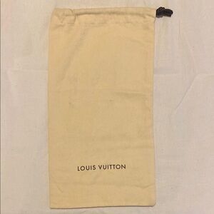 Louis Vuitton Beige Shoe Dust Cover Drawstring Bag